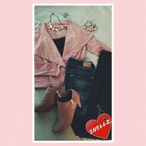 Romeo & Juliet Faux Suede Jacket, Lavender